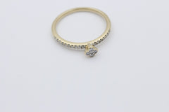 Schöner Marken Damen Ring aus 750er Gelbgold mit Diamanten 0,19 ct.