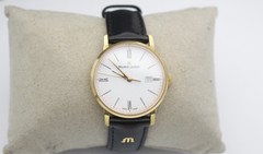 Maurice Lacroix EL1084 Damenuhr Eliros Date Ladies Edelstahl Goldfarben Leder