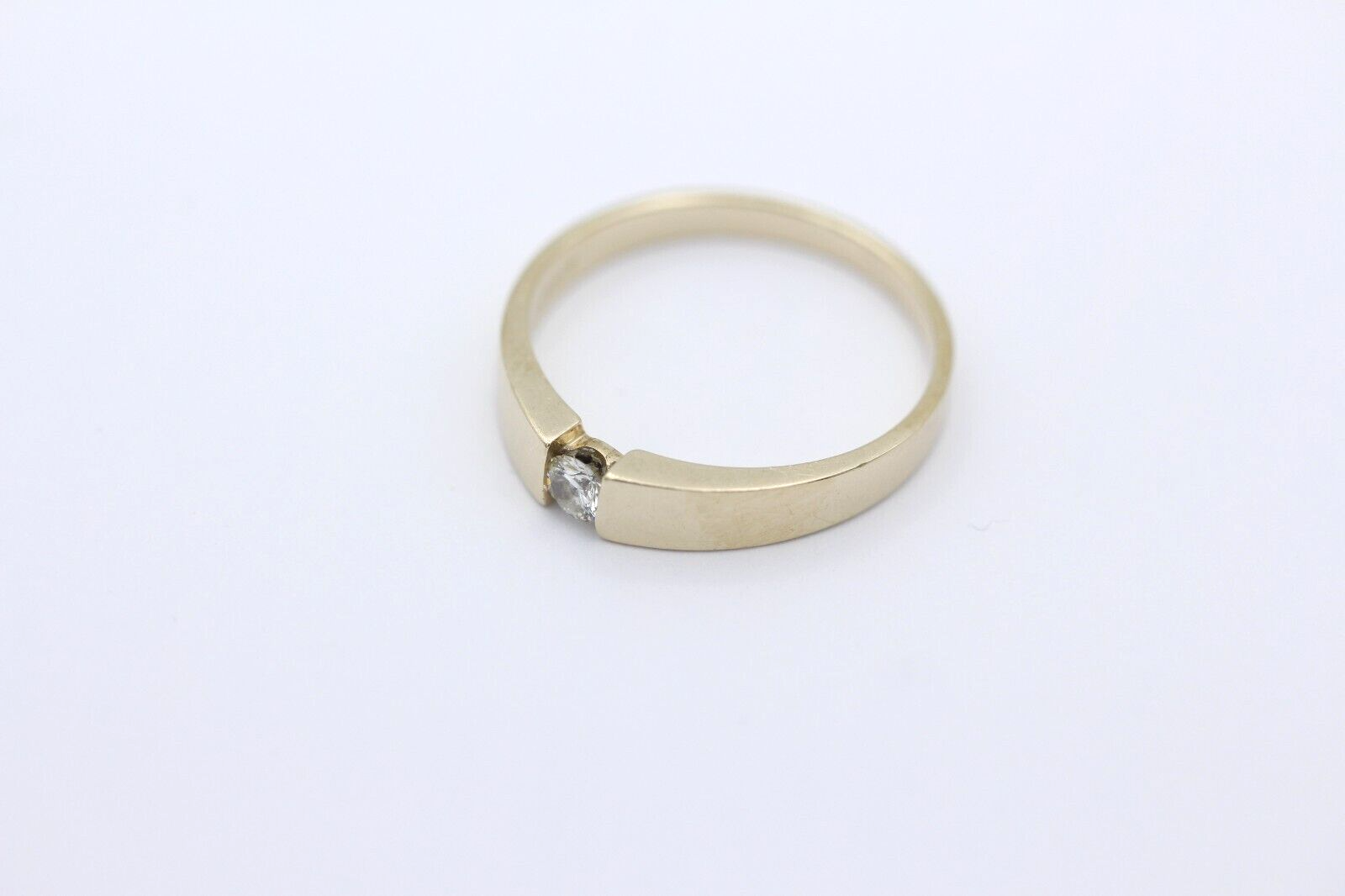 Christ Damen Ring aus 14k/585er Gelbgold mit ein Diamant 0.10 ct.