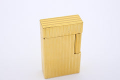 ST. Dupont Feuerzeug No. 4148 Vergoldet mit Wempe Zertifikat & Ersatzfeuersteine