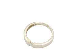585 Gold Ring – 14K Gelbgold Damenring – Princess Cut Diamant – Spannring Gr. 59