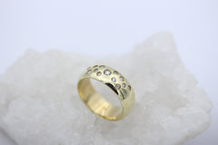 Hochwertiger Damen Ring aus 585 / 14k Gelbgold Sternenhimmel Brillanten 0,25 ct.