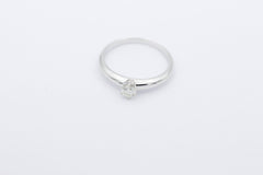 Schöner Christ Solitär Damen Ring 585 / 14k Weißgold mit ein Brillant 0,25 ct.