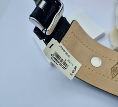 2x Fossil Herren Armband JF84816040 Leder Edelstahl Schwarz Vintage 25 cm