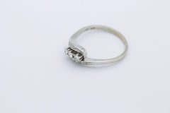 Wunderschöner Damen Ring aus 585/14k Weißgold mit Diamanten ca. 0,35ct. | Gr. 67