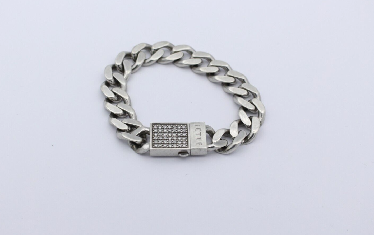 Jette Panzer Armband Massiv aus 925 Sterlingsilber mit Zirkonia