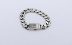 Jette Panzer Armband Massiv aus 925 Sterlingsilber mit Zirkonia