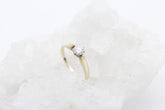Schöner Damen Solitär Ring aus 585er Gelbgold mit ein Brillant ca. 0,32 ct.