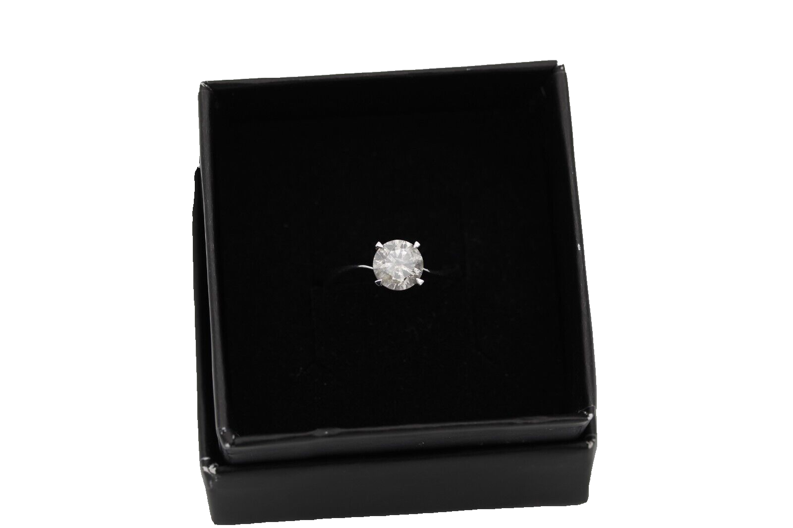 Schöner Ring aus 585er Weißgold Solitär Brillant ca. 0,95ct. (K-L/PI)