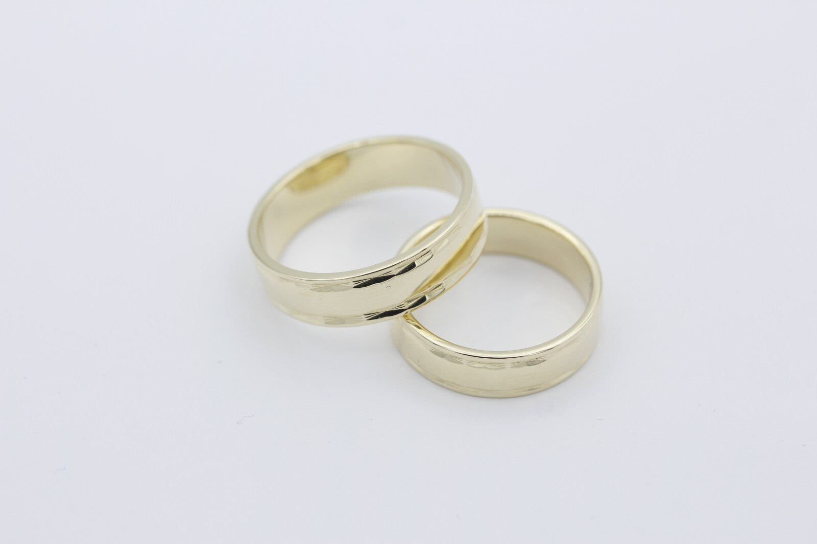 Christian Bauer Trauringe Eheringe aus 585er / 14k Gelbgold | Gr. 65 & 58