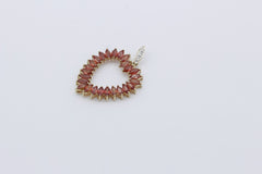 Außergewöhnlicher Juwelen Anhänger aus 375/9k Gelbgold Edelsteine & Diamanten