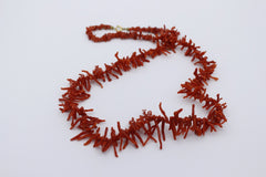 Schöne Korallen Koralle Halskette Collier