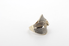 585er 14K Goldring mit Zirkonia– Elegantes Schmuckstück für Damen Gr. 56
