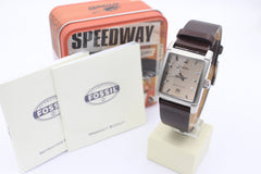 FOSSIL ARKITEKT HERREN UHR FS-2967 EDELSTAHL LEDER 31 mm Wie Neu mit OVP