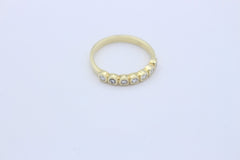 Wunderschöner Damen Ring Halb Memory-Ring aus 14k/ 585er Gelbgold mit Brillanten