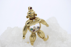 Vintage Chopard Happy Diamonds 18K 750 Gold Anhänger Clown Harlekin 79/4674-20