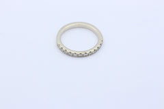 Zarter Diamant Damen Ring Halb Memory aus 585 / 14K Weißgold mit 12 Brillanten
