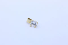 Wunderschöner Damen Anhänger aus 585 / 14k Gelbgold mit ein Zirkonia Edelstein