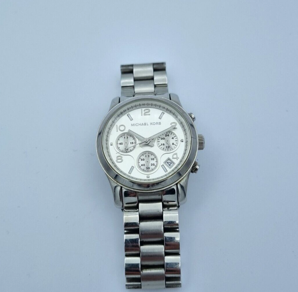 Michael Kors MK5076 Armbanduhr für Damen Edelstahl Silber 38 mm