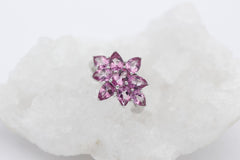 Schöner Damen Ring aus 925 Sterlingsilber mit Rosa Edelsteine | Gr. 55