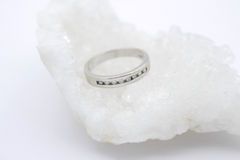 CHRIST Diamantring 585 Weißgold 14 Karat Halb Memoire Ring 8 Diamanten | Gr. 56