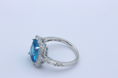 Traumhafter Damen Ring aus 925 Sterlingsilber mit Juwelen | Gr. 57