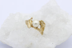 Lapponia 585er / 14K Gelbgold Ring mit Perle – Designer Schmuck