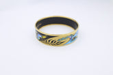 MICHAELA FREY TEAM Armreif Emaille vergoldet | Vogel / Papagei Motiv | Vintage