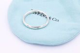 Tiffany & Co 925 Sterlingsilber Elsa Peretti Ring Trauring mit ein Brillant