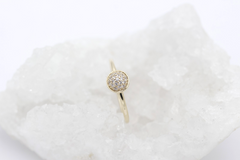 Pandora Damen Ring aus 585 / 14K Gelbgold mit Zirkonia | Gr. 56