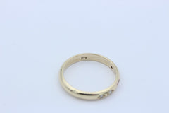 Zarter Damen Juwelen Ring aus 333 / 8k Gelbgold mit ein Rubin & Brillanten
