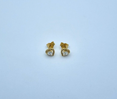 Pandora Damen Ohrstecker 268427C01 Funkelndes Herz Zirkonia Vergoldet