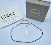 Guido Maria Kretschmer by Christ Plakette 585 Rotgold mit Nylon Halskette