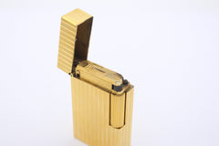 ST. Dupont Feuerzeug No. 4148 Vergoldet mit Wempe Zertifikat & Ersatzfeuersteine