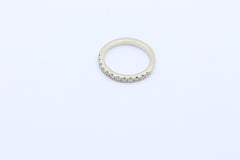 Zarter Diamant Damen Ring Halb Memory aus 585 / 14K Weißgold mit 12 Brillanten
