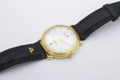 Maurice Lacroix Armbanduhr Automatic Ref 11114 Vergoldet Leder 36 mm