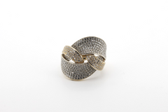 585er 14K Goldring mit Zirkonia– Elegantes Schmuckstück für Damen Gr. 56