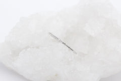 Zarter Damen Halbmemory Ring aus 375 / 9k Weißgold mit Diamanten | Gr. 52