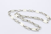 TAIPAN Italy Halskette Plattenkette 925 Sterlingsilber ca. 113 g