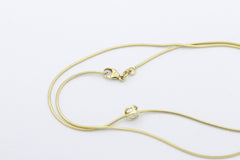 Zarte Halskette mit Diamant Anhänger aus 585 / 14k Gelbgold Brillant 0,15 ct.
