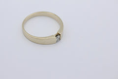 Christ Damen Ring aus 14k/585er Gelbgold mit ein Diamant 0.10 ct.