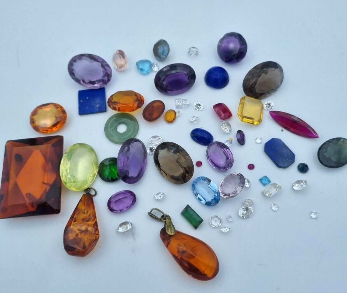 Edelsteine Restposten Posten verschiedene Juwelen Saphir, Amethyst, Lapis usw.