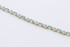 Wunderschöner Juwelen Armband aus 375 / 9k Gelbgold mit Edelsteine & Diamanten