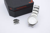 Dugena Armbanduhr Herren Edelstahl Silber Quarz 35 mm