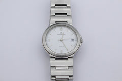 Dugena Armbanduhr Herren Edelstahl Silber Quarz 35 mm