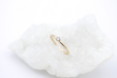 Brillant Solitär Damen Ring 585 / 14K Gold 0,10 ct. W/SI | Zarter Verlobungsring
