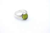 Original JOOP Designer Ring 925 Sterling Silber mit großem Peridot Massiv Gr. 57