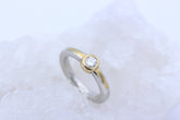 Massiver Platin / Gold Ring aus 950 Platin mit ein Brillant ca. 0,30 ct.