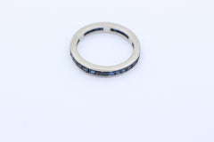 Traumhafter Weißgold Memory Saphir Ring aus 585 / 14K mit Saphiren | Gr. 64