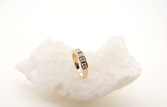 Schöner 375er (9K) Damen Goldring Roségold mit 7 Brillanten 0,40 ct. | Gr. 51